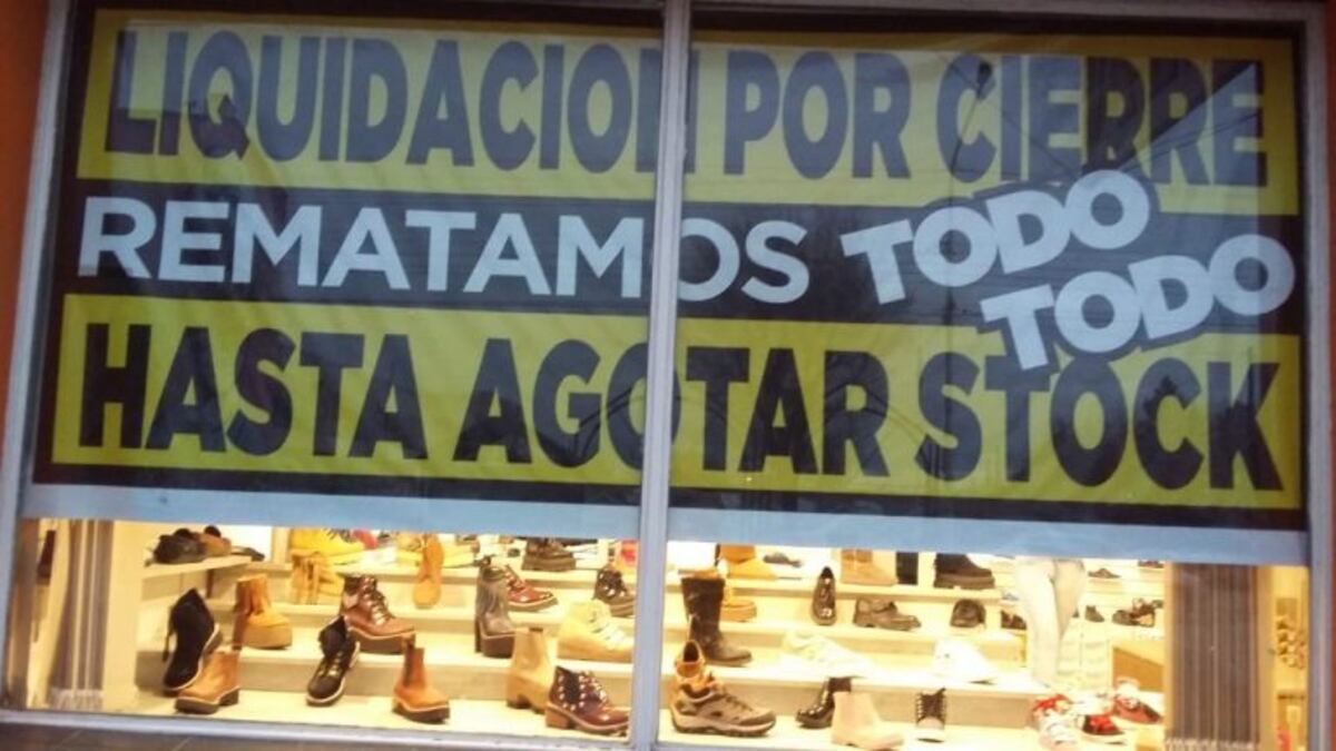 Los comercios muestran la crisis del sector