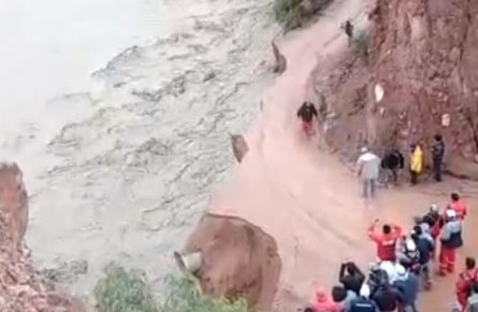 Inundaciones en Salta: se salvaron de milagro de caer al río Pilcomayo