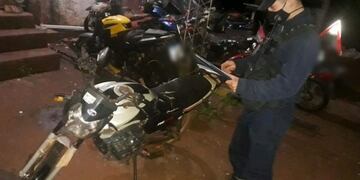 La moto fue abandonada por el ladrón en inmediaciones de la casa de la víctima\u002E