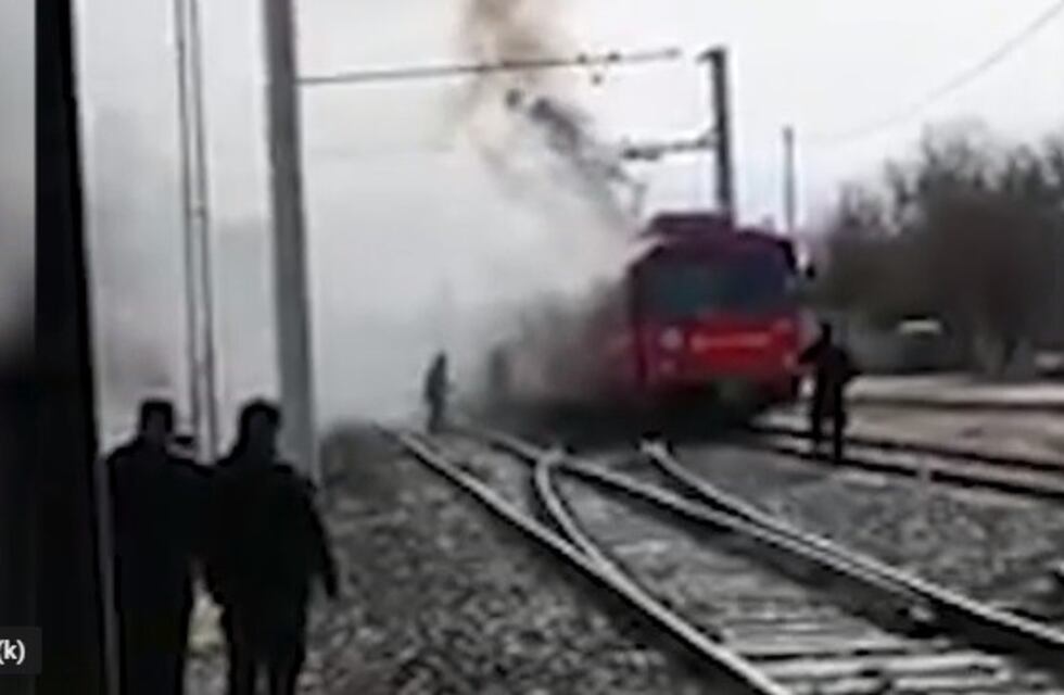 Se incendió una dupla del Metrotranvía