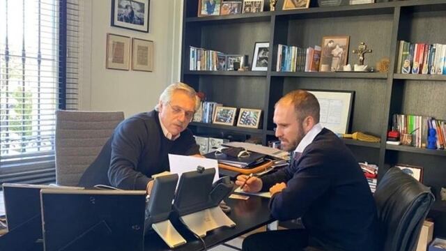 Martín Guzmán y Alberto Fernández (Foto: Prensa Presidencia)