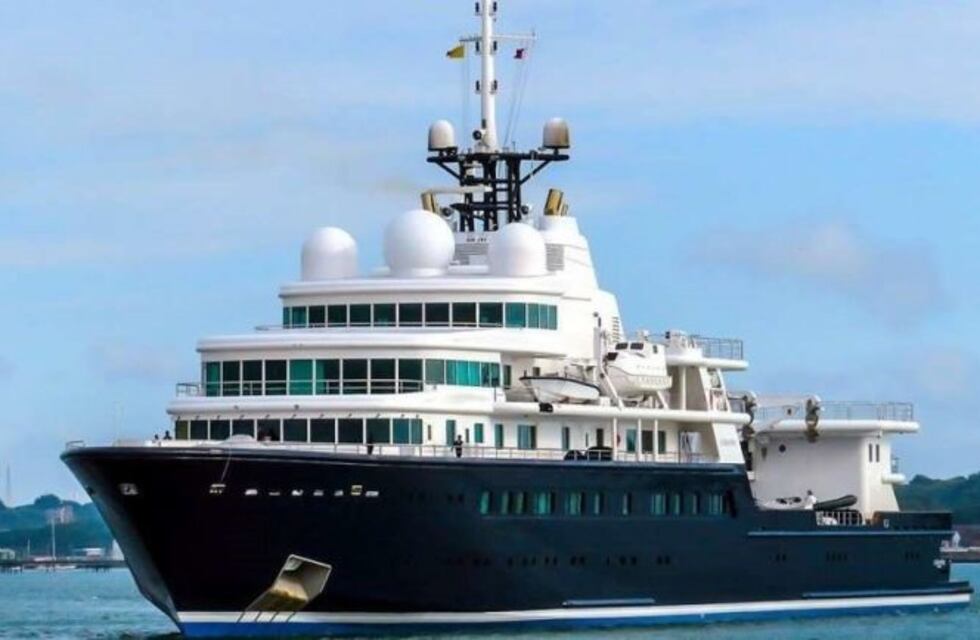 Uno de los yates privados más grandes del mundo estará amarrado en Puerto Madero por unos días
