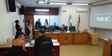 Audiencia en Tribunales para apelar el fallo del juez Osvaldo Carlos sobre el caso de Gonzalo Glaría (Vía Rafaela)