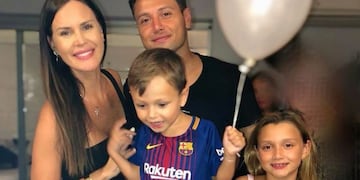 Natalie Weber y Mauro Zárate están pasando en familia la cuarentena\u002E