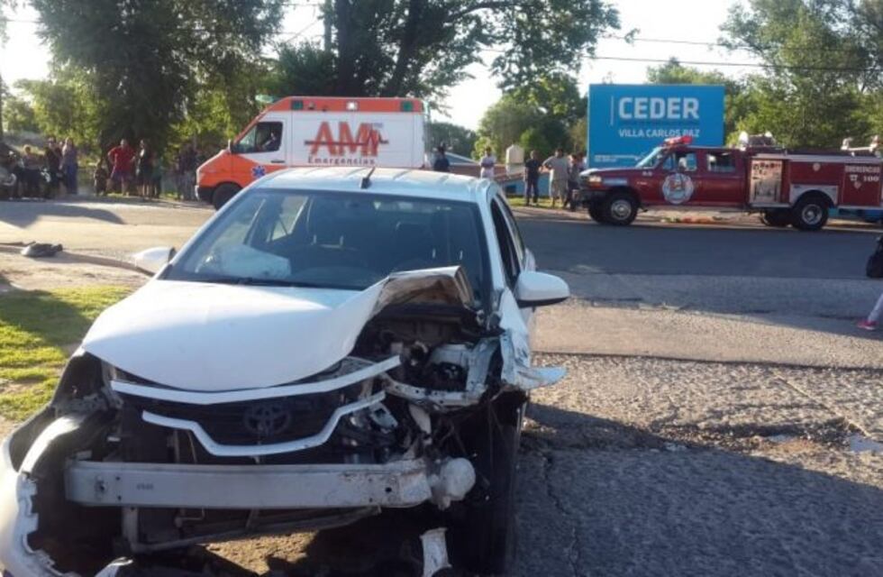 Nuevo accidente de tránsito en Carlos Paz dejó tres heridos