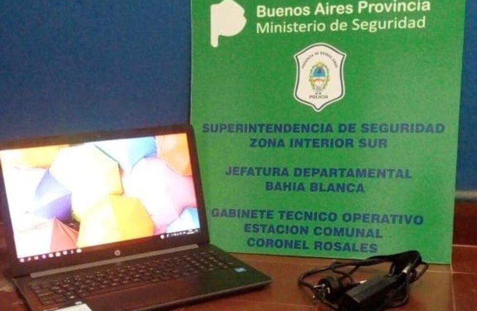 Realizaban un operativo y hallaron una computadora robada en una camioneta