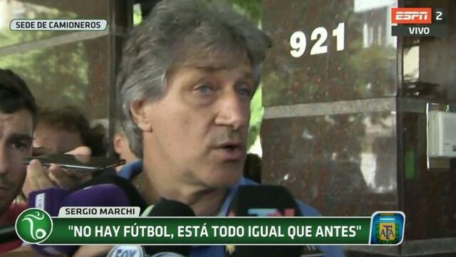 Sergio Marchi ratificu00f3 el paro de Agremiados.