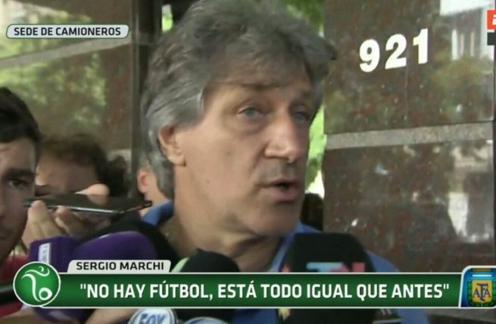 Marchi le respondió a la AFA: "No hay fútbol, está todo igual"