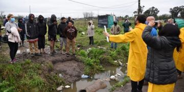 Toma en Guernica\u002E (Foto: NA)