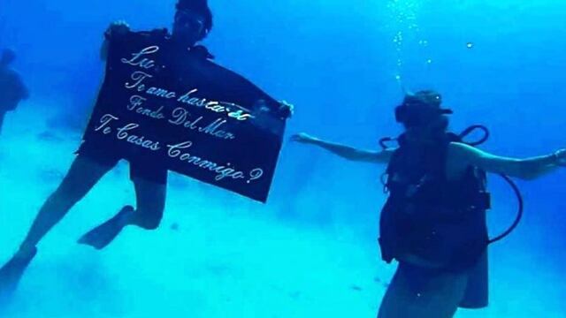 Fabio y Lucía, en el momento en el que le propone casamiento\u002E Foto: El Diario de Villa Carlos Paz