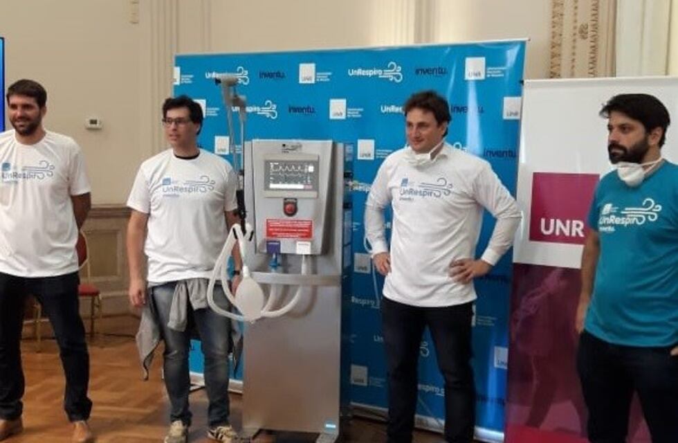 La UNR presentó el modelo de respirador de bajo costo que se ideó en 15 días