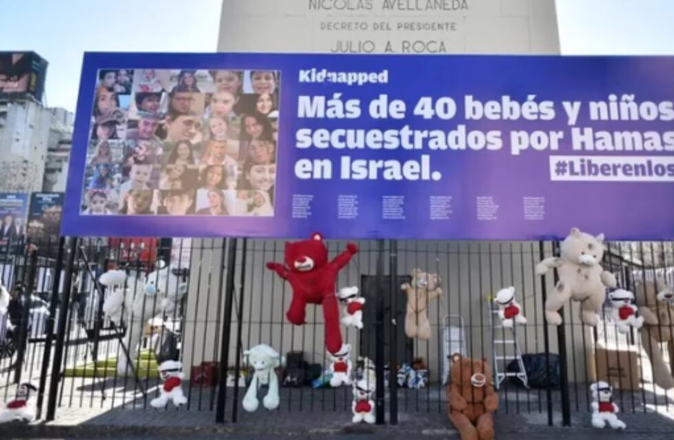 Diferentes actos en Ciudad de Buenos Aires para reclamar la liberación de los secuestrados por Hamás