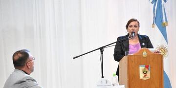 Victoria Civalero brindó su discurso\u002E