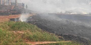 El fuego fue un verdadero problema en Eldorado este fin de semana\u002E