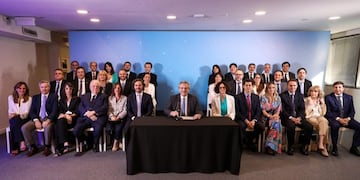 El gabinete de Alberto Fernández\u002E (crédito: prensa Alberto Fernández)