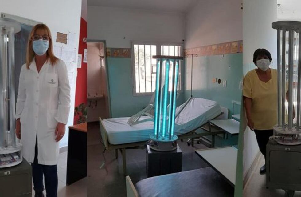 Estudiantes diseñaron un robot que esteriliza el hospital de Campo Quijano