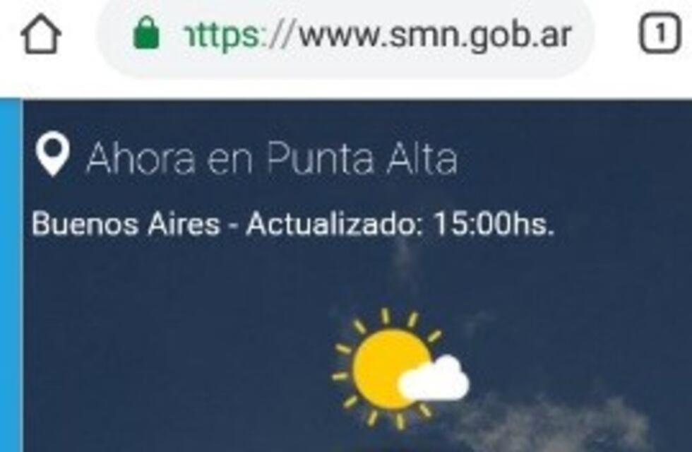 La temperatura de Punta Alta entre las más altas del país