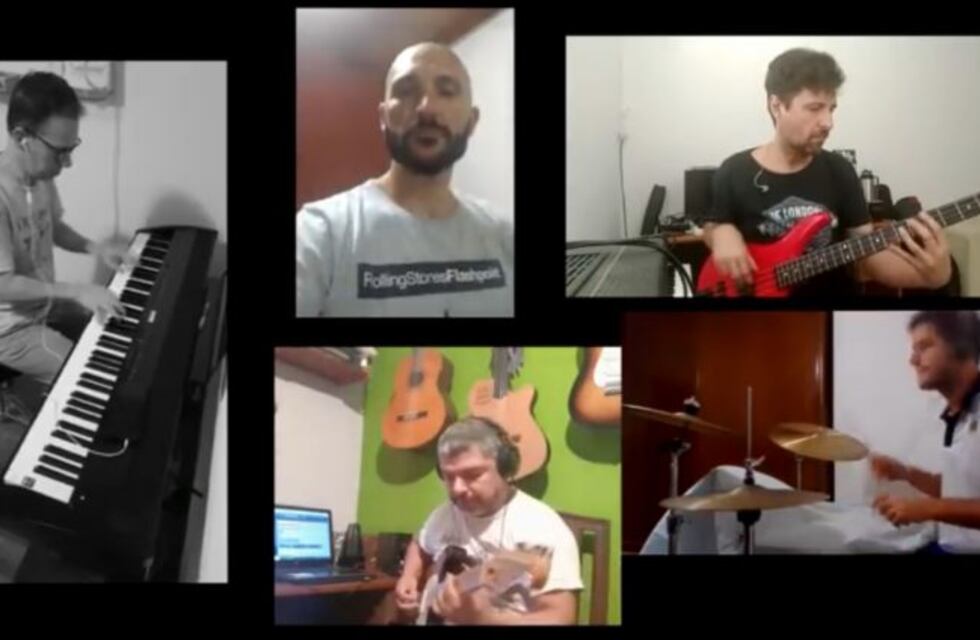 Músicos rafaelinos armaron un video para sobrellevar la cuarentena