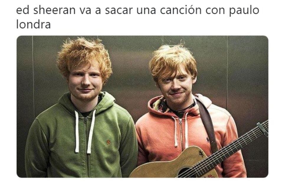 Memes para todos: la reacción de las redes por el tema que grabaron Paulo Londra y Ed Sheeran