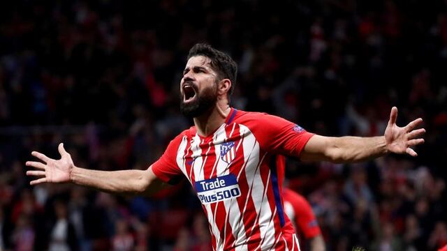 Diego Costa celebra su gol, sobre el cierre de la primera parte. (Foto: REUTER).