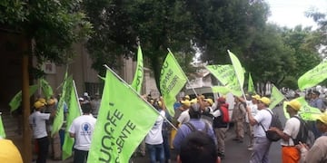 Reclamo de la UOCRA por salarios atrasados en la obra del Acueducto Desvío Arijón (Sin Mordaza)