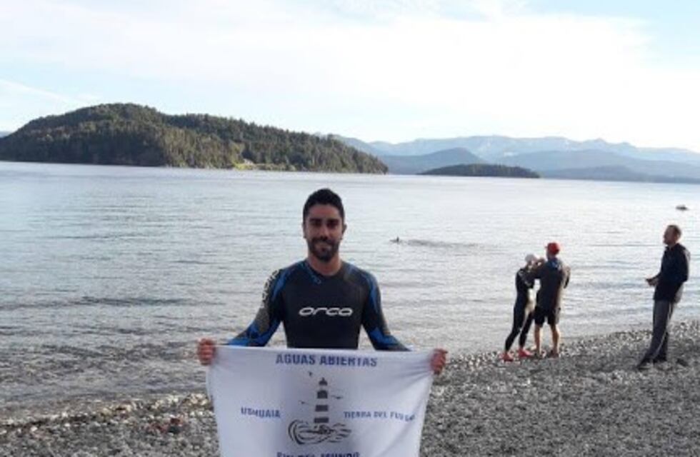 Alejandro Cantisani obtuvo el tercer puesto en aguas abiertas en Bariloche