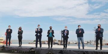 Firman un convenio para financiar el dragado del Puerto (Twitter Consorcio Portuario)