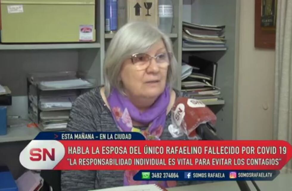 Alicia, la esposa de quien falleciera por coronavirus: "Con los cuidados necesarios, todos podríamos hacer una vida medianamente normal"