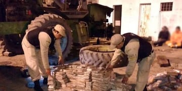 Prefectura incautó más de 750 kilos de marihuana en Corrientes\u002E (Foto: Prefectura Naval Argentina)