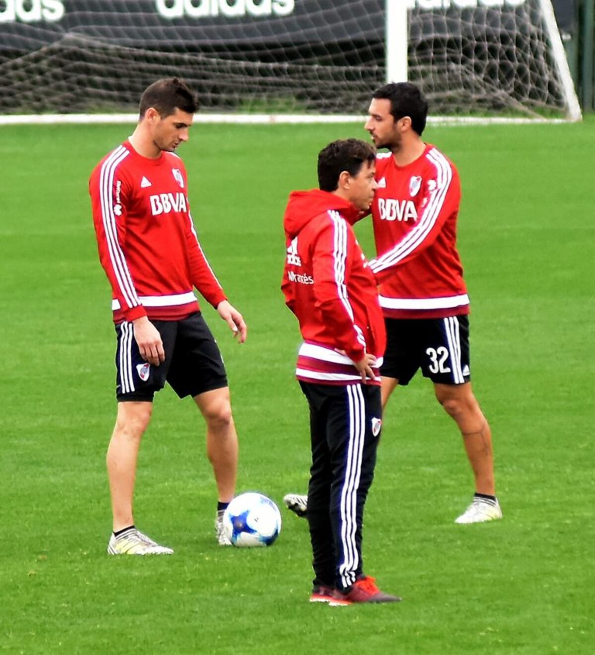 DYN508, BUENOS AIRES 25/08/2017, ENTRENAMIENTO DE RIVER ESTA MAÑANA EN EL PREDIO DE EZEIZA\u002EFOTO:DYN/TONY GOMEZ\u002E buenos aires entrenamiento practica del equipo river plate futbol futbolistas jugadores entrenando