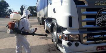 Protocolos sanitarios para camiones que transitan la provincia\u002E