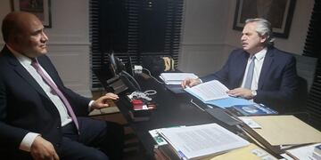 Juan Manzur con ALberto Fernández\u002E