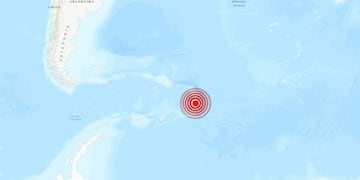 Terremoto cerca de la Antártida