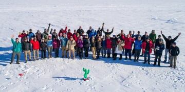 En la expedición al Lago Mercer participaron 50 profesionales (SALSA)