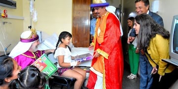 Los Reyes Magos en el Hospital Notti
