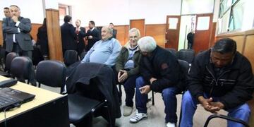 Imagen archivo\u002E Los imputados: Patricio Gorosito, Juan Carlos Pérez Parga, Héctor Roberto y Rubén Esquivel\u002E