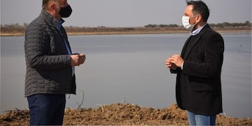 Perotti y Cabandié presentaron el primer faro de conservación del país en el Parque Nacional Islas de Santa Fe (Prensa Gobernación)