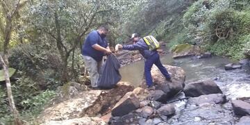 Se realizaron trabajos de mantenimiento en el Arroyo Elena y el Salto Küppers