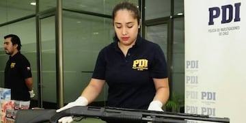 Mendocino con un rifle en Chile