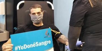 El capitán y goleador Celeste y su aporte, no sólo en la red\u002E