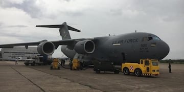 G20: llegaron a la Argentina aviones militares de los Estados Unidos