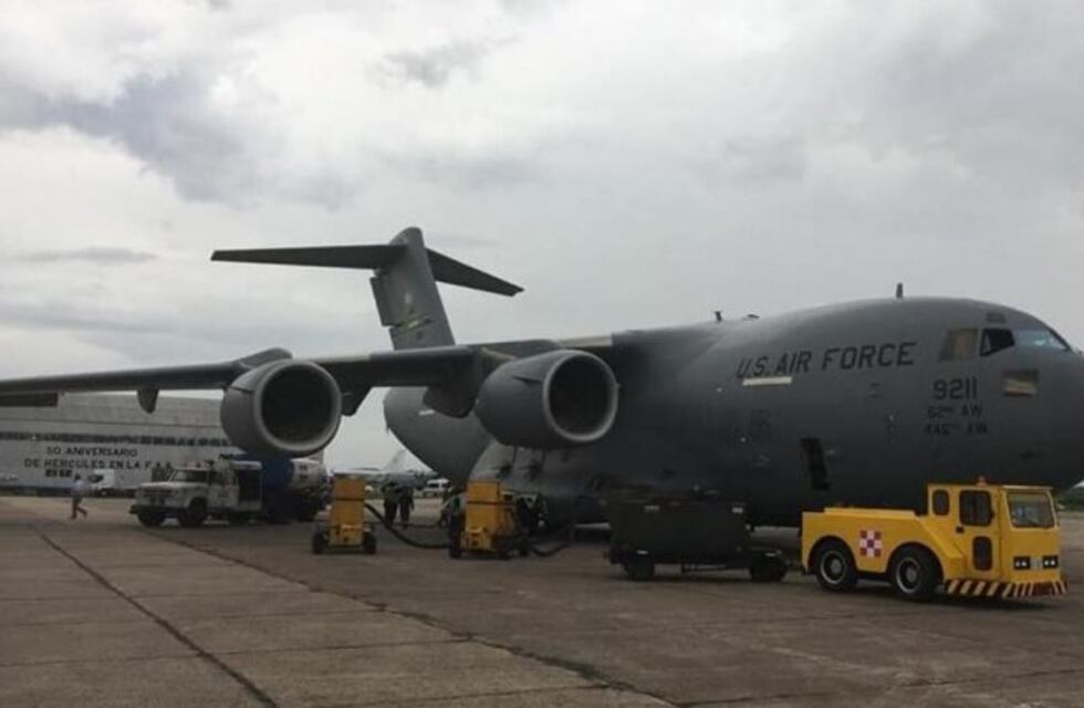G20: llegaron a la Argentina aviones militares de los Estados Unidos