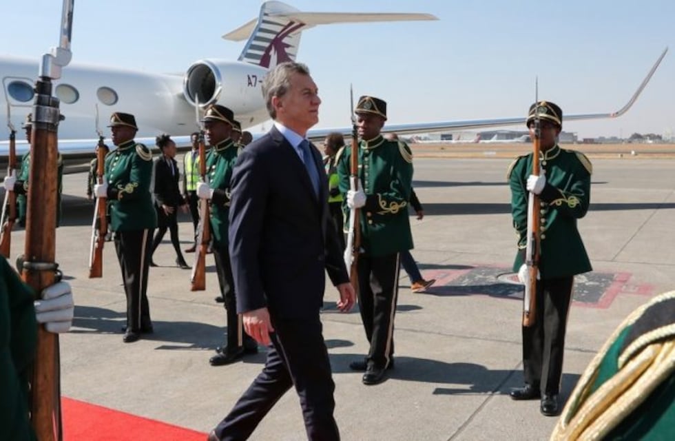 Macri llegó a Sudáfrica para participar como invitado en la cumbre del BRICS