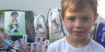 Lautaro festejó el cumple en honor a su gata