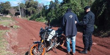 La policía motorizada consiguió apresar a \