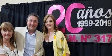 El intendente Daniel Salibi acompañó a las autoridades del Ipem en el acto principal\u002E