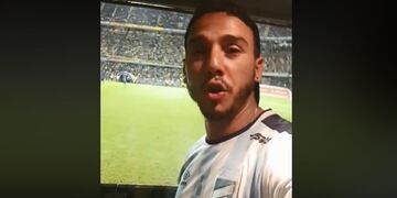 Un reconocido hincha de Atlético Tucumán se infiltró en la Bombonera y gritó los goles ante Boca\u002E