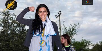 Estefanía Payero en la Olimpo Race