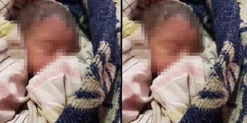 Bebe abandonado en Las Heras