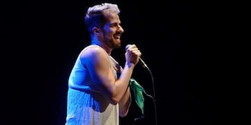 Martín Cirio durante su show en Resistencia